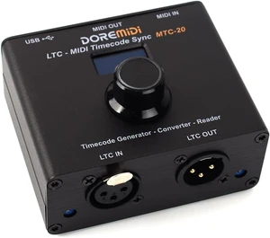 LTC-MIDI Timecode Sync Device (MTC-20) Synchronize MIDI & SMPTE LTC Timecode LTC-MIDI Timecode Sync Device (MTC-20) Synchronize MIDI & SMPTE LTC Timecode