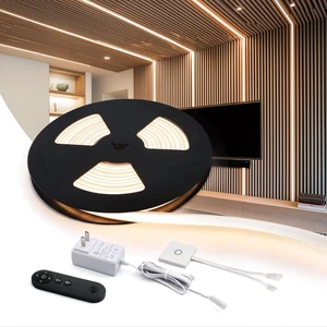 16.4ft 24V Silicone LED Strip Lights for Recessed Wood Slat Wall Lighting 16.4ft 24V Silicone LED Strip Lights for Recessed Wood Slat Wall Lighting