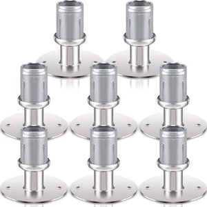 8-Pack Stainless Steel Flanged Bullet Feet for 1-5/8" OD Tubing 8-Pack Stainless Steel Flanged Bullet Feet for 1-5/8" OD Tubing