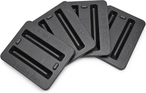 4-Pack Black Firewood Rack Support Bases, Heavy-Duty ABS Mold-Injected Plastic Fits up to 1-5/8 Inch Tube, Made in USA 4-Pack Black Firewood Rack Support Bases, Heavy-Duty ABS Mold-Injected Plastic Fits up to 1-5/8 Inch Tube, Made in USA