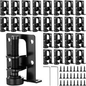 24-Pack Classic Black L-Shaped Cabinet Leveling Feet Legs 24-Pack Classic Black L-Shaped Cabinet Leveling Feet Legs