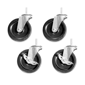 3" Shelving Wheels Compatible with Seville Classics Heavy-Duty Threaded Stem Swivel Locking Casters, Set of 4, for Office, Kitchen, Garage & Warehouse 3" Shelving Wheels Compatible with Seville Classics Heavy-Duty Threaded Stem Swivel Locking Casters, Set of 4, for Office, Kitchen, Garage & Warehouse