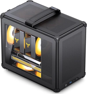 C6 MAX Black Micro ATX PC Case, Mesh Handled Chassis Compact Desktop Computer Case, 170mm CPU Cooler, ATX Power (L220mm Max.), Tool-Free Panels C6 MAX Black Micro ATX PC Case, Mesh Handled Chassis Compact Desktop Computer Case, 170mm CPU Cooler, ATX Power (L220mm Max.), Tool-Free Panels