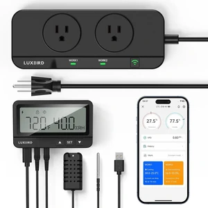 1200W Dual Outlet WiFi Temperature & Humidity Controller for Reptiles 1200W Dual Outlet WiFi Temperature & Humidity Controller for Reptiles