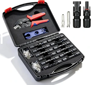 24-Pairs Solar Panel MC4 Connectors with Crimping Tool Kit 24-Pairs Solar Panel MC4 Connectors with Crimping Tool Kit