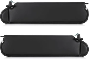 Driver & Passenger Sun Visor for Jeep Wrangler TJ 1997-2002, Black Driver & Passenger Sun Visor for Jeep Wrangler TJ 1997-2002, Black
