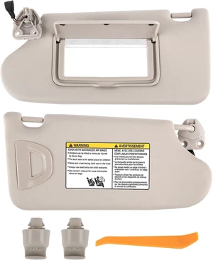 Sun Visor Pair Compatible with Nissan Altima 2013-2018 (Color Beige) Sun Visor Pair Compatible with Nissan Altima 2013-2018 (Color Beige)