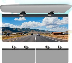 Adjustable Polarized UV400 Sun Visor Extender for Car Sun Blocker Attachment, Anti-Glare & UV Protector (Large, 2 Pack) Adjustable Polarized UV400 Sun Visor Extender for Car Sun Blocker Attachment, Anti-Glare & UV Protector (Large, 2 Pack)