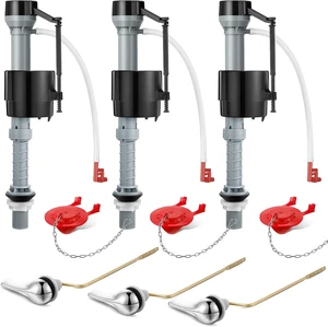 3-Set Toilet Tank Replacement Kit Fill Valve, 2-in. Flapper & Side Handle 3-Set Toilet Tank Replacement Kit Fill Valve, 2-in. Flapper & Side Handle