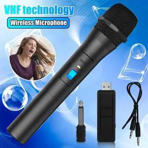 Professional VHF Wireless Microphone Handheld Mic System Karaoke W/Receiver US Professional VHF Wireless Microphone Handheld Mic System Karaoke W/Receiver US