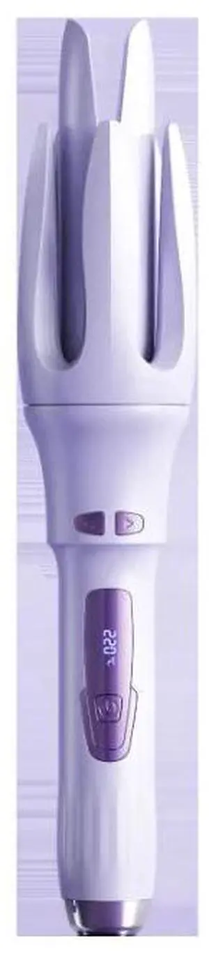 SOEWIOU  Curling Iron 274g,One-Press Automatic Curling Wand with LCD Display, 9 Temps 250-450°F, Ceramic Barrel 1.1 inch, 30s Fast Heat, Dual Voltage, Portable Salon Curler for Long/Short Hair,