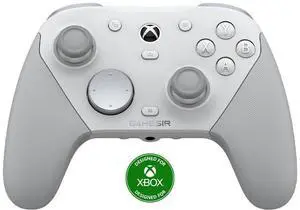 SOEWIOU   Wired Controller for Xbox Series X|S, Xbox One, Wireless Gamepad for PC&Android with TMR Sticks, Hall Effect Analog Triggers, 1000Hz Polling Rate, 3.5mm Audio Jack - White