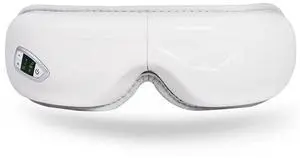 SOEWIOU  Eye Massager 196g, Rechargeable Heated Eye Therapy Device with Vibration, 3 Modes Sleep/Refresh/Relax, USB-C Fast Charge, Foldable Portable Eye Mask for Travel/Home/Office,