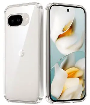 SOEWIOU  for Google Pixel 9a Case: Military Grade Drop Protection Anti Yellowing Cell Phone Cover - Rugged Shockproof Protective Bumper Transparent Cases(Clear)
