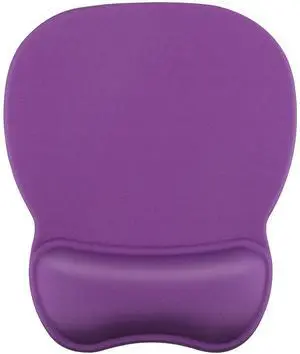 SOEWIO Ergonomic Mouse Pad with Gel Wrist Rest, Comfortable Mousepad with Smooth Wrist Support Surface and Non-Slip PU Base for Pain Relief, Computer, Laptop, Office & Home,9.4 x 8.1 in, Violet Purple
