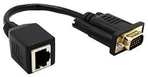 VGA to RJ45 Adapter Network Cable to VGA Network Cable Connector Monitor to Network Cable Connector VGA Extender-AB01 VGA to RJ45 Adapter Network Cable to VGA Network Cable Connector Monitor to Network Cable Connector VGA Extender-AB01