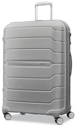 Samsonite Freeform Large Checked Luggage with Dual 360° Spinner Wheels - TSA Lock, Airline-Approved - Lightweight Durable Polypropylene Expandable Hardshell - Light Grey Samsonite Freeform Large Checked Luggage with Dual 360° Spinner Wheels - TSA Lock, Airline-Approved - Lightweight Durable Polypropylene Expandable Hardshell - Light Grey