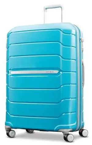 Samsonite Freeform Large Checked Luggage with Dual 360° Spinner Wheels - TSA Lock, Airline-Approved - Lightweight Durable Polypropylene Expandable Hardshell - Ocean Blue Samsonite Freeform Large Checked Luggage with Dual 360° Spinner Wheels - TSA Lock, Airline-Approved - Lightweight Durable Polypropylene Expandable Hardshell - Ocean Blue