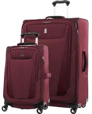 Travelpro Maxlite 5 Softside Expandable Luggage with 4 Spinner Wheels, Lightweight Suitcase, Men and Women, Burgundy, 2-Piece Set (21/29) Travelpro Maxlite 5 Softside Expandable Luggage with 4 Spinner Wheels, Lightweight Suitcase, Men and Women, Burgundy, 2-Piece Set (21/29)
