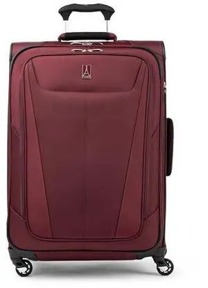 Travelpro Maxlite 5 Softside Expandable Luggage with 4 Spinner Wheels, Lightweight Suitcase, Men and Women, Burgundy, Checked-Medium 25-Inch Travelpro Maxlite 5 Softside Expandable Luggage with 4 Spinner Wheels, Lightweight Suitcase, Men and Women, Burgundy, Checked-Medium 25-Inch