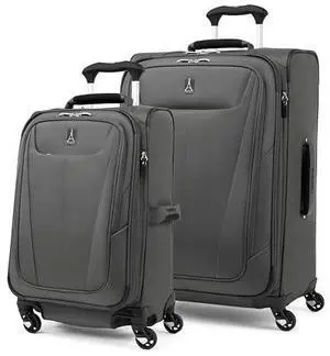 Travelpro Maxlite 5 Softside Expandable Luggage with 4 Spinner Wheels, Lightweight Suitcase, Men and Women, Shadow Grey, 2-Piece Set (21/25) Travelpro Maxlite 5 Softside Expandable Luggage with 4 Spinner Wheels, Lightweight Suitcase, Men and Women, Shadow Grey, 2-Piece Set (21/25)