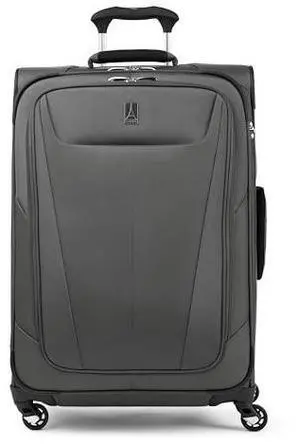 Travelpro Maxlite 5 Softside Expandable Luggage with 4 Spinner Wheels, Lightweight Suitcase, Men and Women, Shadow Grey, Checked-Medium 25-Inch Travelpro Maxlite 5 Softside Expandable Luggage with 4 Spinner Wheels, Lightweight Suitcase, Men and Women, Shadow Grey, Checked-Medium 25-Inch