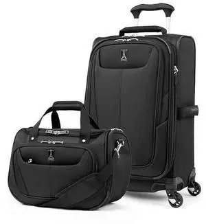 Travelpro Maxlite 5 Softside 2pc Set Expandable Carry On Luggage with 4 Spinner Wheels/Soft Underseat Tote, Lightweight Suitcase, Men and Women, Black Travelpro Maxlite 5 Softside 2pc Set Expandable Carry On Luggage with 4 Spinner Wheels/Soft Underseat Tote, Lightweight Suitcase, Men and Women, Black