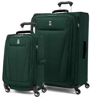 Travelpro Maxlite 5 Softside Expandable Luggage with 4 Spinner Wheels, Lightweight Suitcase, Men and Women, Forest Green, 2-Piece Set (21/29) Travelpro Maxlite 5 Softside Expandable Luggage with 4 Spinner Wheels, Lightweight Suitcase, Men and Women, Forest Green, 2-Piece Set (21/29)