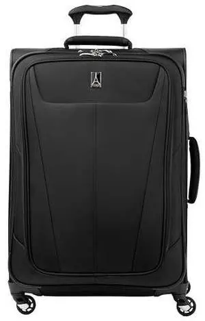 Travelpro Maxlite 5 Softside Expandable Luggage with 4 Spinner Wheels, Lightweight Suitcase, Men and Women, Black, Checked-Medium 25-Inch Travelpro Maxlite 5 Softside Expandable Luggage with 4 Spinner Wheels, Lightweight Suitcase, Men and Women, Black, Checked-Medium 25-Inch