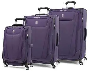 Travelpro Maxlite 5 Softside Expandable Luggage with 4 Spinner Wheels, Lightweight Suitcase, Men and Women, Imperial Purple, 3-Piece Set (21/25/29) Travelpro Maxlite 5 Softside Expandable Luggage with 4 Spinner Wheels, Lightweight Suitcase, Men and Women, Imperial Purple, 3-Piece Set (21/25/29)