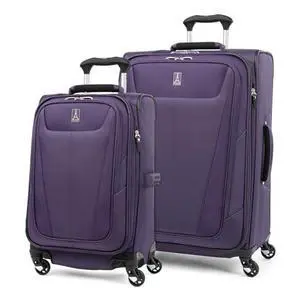 Travelpro Maxlite 5 Softside Expandable Luggage with 4 Spinner Wheels, Lightweight Suitcase, Men and Women, Imperial Purple, 2-Piece Set (21/29) Travelpro Maxlite 5 Softside Expandable Luggage with 4 Spinner Wheels, Lightweight Suitcase, Men and Women, Imperial Purple, 2-Piece Set (21/29)