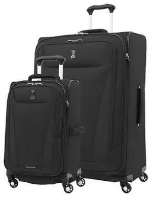 Travelpro Maxlite 5 Softside Expandable Luggage with 4 Spinner Wheels, Lightweight Suitcase, Men and Women, Black, 2-Piece Set (21/29) Travelpro Maxlite 5 Softside Expandable Luggage with 4 Spinner Wheels, Lightweight Suitcase, Men and Women, Black, 2-Piece Set (21/29)
