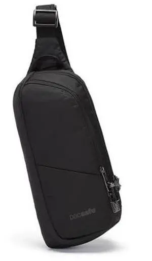 Pacsafe Vibe 150 2.5 Liter Anti Theft Sling Pack, Black Pacsafe Vibe 150 2.5 Liter Anti Theft Sling Pack, Black