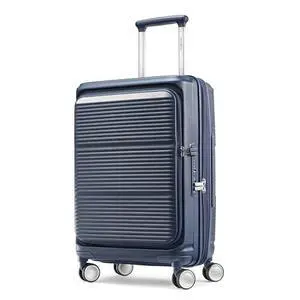 Samsonite Paralux Carry-On Luggage - Innovative Design - Quick Access Front Pocket - Dual Suspension Wheel Technology - TSA Lock - Expandable - Includes Removable Packing Cubes - Midnight Navy Samsonite Paralux Carry-On Luggage - Innovative Design - Quick Access Front Pocket - Dual Suspension Wheel Technology - TSA Lock - Expandable - Includes Removable Packing Cubes - Midnight Navy