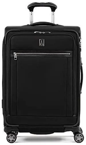 Travelpro Platinum Elite Softside Expandable Checked Luggage, 8 Wheel Spinner Suitcase, TSA Lock, Men and Women, Shadow Black, Checked Medium 25-Inch Travelpro Platinum Elite Softside Expandable Checked Luggage, 8 Wheel Spinner Suitcase, TSA Lock, Men and Women, Shadow Black, Checked Medium 25-Inch