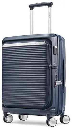 Samsonite Paralux Global Carry-On Luggage - Innovative Design - Quick Access Front Pocket - Dual Suspension Wheel Technology - TSA Lock - Expandable - Includes Removable Packing Cubes - Midnight Navy Samsonite Paralux Global Carry-On Luggage - Innovative Design - Quick Access Front Pocket - Dual Suspension Wheel Technology - TSA Lock - Expandable - Includes Removable Packing Cubes - Midnight Navy