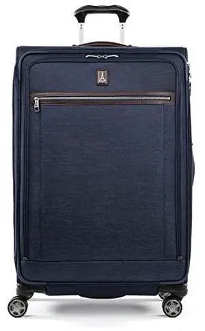 Travelpro Platinum Elite Softside Expandable Checked Luggage, 8 Wheel Spinner Large Suitcase, TSA Lock, Men and Women, True Navy Blue, Checked Large 29-Inch Travelpro Platinum Elite Softside Expandable Checked Luggage, 8 Wheel Spinner Large Suitcase, TSA Lock, Men and Women, True Navy Blue, Checked Large 29-Inch
