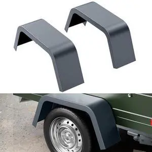 2Pcs Tandem Axle Trailer Fenders Double Axle Compatible with 14"-16" Wheels Teardrop Pair Enclosed Trailers 32" x 9" x 13", Heavy Duty Steel Diamond Fenders for Cargo Trailer,Utility Trailer 2Pcs Tandem Axle Trailer Fenders Double Axle Compatible with 14"-16" Wheels Teardrop Pair Enclosed Trailers 32" x 9" x 13", Heavy Duty Steel Diamond Fenders for Cargo Trailer,Utility Trailer