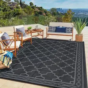 5' x 8' Outdoor Rug, Waterproof Reversible Plastic Straw Mat - Large Patio Carpet, Durable, Fade Resistant, Easy Clean - for RV, Deck, Porch, Balcony, Camping, Beach, Picnic, Backyard 5' x 8' Outdoor Rug, Waterproof Reversible Plastic Straw Mat - Large Patio Carpet, Durable, Fade Resistant, Easy Clean - for RV, Deck, Porch, Balcony, Camping, Beach, Picnic, Backyard