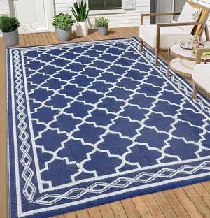 9' x 18' Outdoor Rug, Waterproof Reversible Plastic Straw Mat - Large Patio Carpet, Durable, Fade Resistant, Easy Clean - for RV, Deck, Porch, Balcony, Camping, Beach, Picnic, Backyard 9' x 18' Outdoor Rug, Waterproof Reversible Plastic Straw Mat - Large Patio Carpet, Durable, Fade Resistant, Easy Clean - for RV, Deck, Porch, Balcony, Camping, Beach, Picnic, Backyard