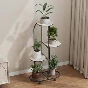 Iron Art Indoor Home Floor Standing Mobile Multi-Layer Plant Stand, Living Room Luxury Decorative Flower Rack, Simple Iron Storage Shelf, Plant Holder, Tiered Plant Stand Iron Art Indoor Home Floor Standing Mobile Multi-Layer Plant Stand, Living Room Luxury Decorative Flower Rack, Simple Iron Storage Shelf, Plant Holder, Tiered Plant Stand