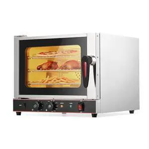 Commercial 22L/20Qt Convection Countertop Oven 3-Tier Electric Toaster, 1440W, Front Glass Door, Racks, Trays & Gloves, 120V, Stainless Steel, Temp 30°C-300°C Model YS-CCO-120 Commercial 22L/20Qt Convection Countertop Oven 3-Tier Electric Toaster, 1440W, Front Glass Door, Racks, Trays & Gloves, 120V, Stainless Steel, Temp 30°C-300°C Model YS-CCO-120