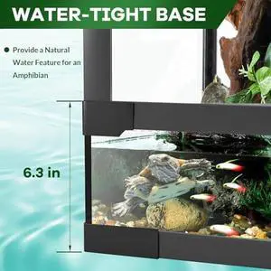 67 Gallon Reptile Tall Glass Terrarium 36" X 18" X 24" - Anti-Escape Design, Dual-Climate Water-Tight Base for Easy Maintenance,Reptile Enclosure with Top Screen Ventilation 67 Gallon Reptile Tall Glass Terrarium 36" X 18" X 24" - Anti-Escape Design, Dual-Climate Water-Tight Base for Easy Maintenance,Reptile Enclosure with Top Screen Ventilation