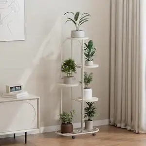 Iron Art Indoor Home Floor Standing, Mobile Multi-Layer Plant Stand, Living Room Luxury Decorative Flower Rack, Simple Iron Storage Shelf, Plant Holder, Tiered Plant Stand Iron Art Indoor Home Floor Standing, Mobile Multi-Layer Plant Stand, Living Room Luxury Decorative Flower Rack, Simple Iron Storage Shelf, Plant Holder, Tiered Plant Stand