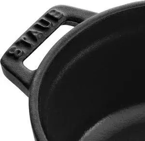 Staub 1101225 Round Cocotte Pot, 12 cm, Matt Black Staub 1101225 Round Cocotte Pot, 12 cm, Matt Black