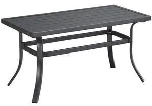 ONBRILL Small Metal Outdoor Coffee Side Table, Steel Coffee Tables for Patio, Outside, Garden, Balcony, Backyard and Living Room, Rectangle, Grey ONBRILL Small Metal Outdoor Coffee Side Table, Steel Coffee Tables for Patio, Outside, Garden, Balcony, Backyard and Living Room, Rectangle, Grey