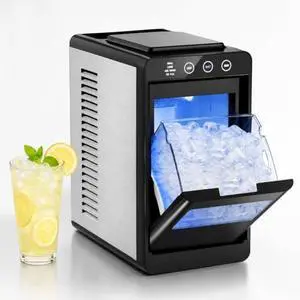 Kismile Ice Makers Countertop,26lbs in 24Hrs, Portable Ice Maker Machine with Self-Cleaning Function,Selectable Ice Size & Internal Lighting Desigh for Home/Kitchen/Bar Kismile Ice Makers Countertop,26lbs in 24Hrs, Portable Ice Maker Machine with Self-Cleaning Function,Selectable Ice Size & Internal Lighting Desigh for Home/Kitchen/Bar