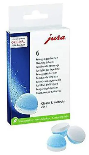 Jura 64308 Cleaning Tablets for All Automatic Coffee Centers, 6-Count Jura 64308 Cleaning Tablets for All Automatic Coffee Centers, 6-Count