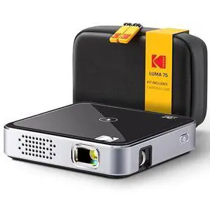 KODAK Luma 75 Mini Pocket Projector - Black, 2-Hour Runtime - 1080p HD DLP Projector - 100-Inch Screen Portable Display - Lightweight Camping Device KODAK Luma 75 Mini Pocket Projector - Black, 2-Hour Runtime - 1080p HD DLP Projector - 100-Inch Screen Portable Display - Lightweight Camping Device