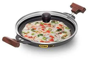 HAWKINS Futura 24 cm Uttapam Pan, Pancake Tava, Non Stick Uttapa Tawa, Pancake Pan, Snack Maker, Black (NUP24G) HAWKINS Futura 24 cm Uttapam Pan, Pancake Tava, Non Stick Uttapa Tawa, Pancake Pan, Snack Maker, Black (NUP24G)
